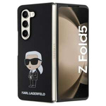 Funda Karl Lagerfeld KLHCZFD5SNIKBCK Z Fold 5 durocase negro/negro Silicona Ikonik