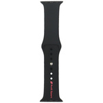 Pasek Audi Sport Red Logo Silicone Watch Strap do Apple Watch 40/41/42mm czarny
