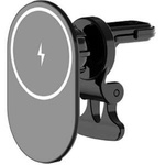 VEGER uchwyt samochodowy magnetyczny do kratki z ładowaniem indukcyjnym kompatybilny z MagSafe 15W Y38 czarny