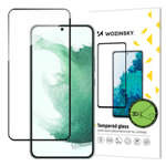 3D Edge Nano Flexi Glass Full Screen Tempered Glass Film With Frame For Samsung Galaxy S22 + (S22 Plus) Transparent