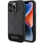 Etui Guess GUHCP15LG4GLGR iPhone 15 Pro 6.1" szary/grey hardcase 4G Stripe Collection Case