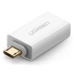 Adaptador de USB a micro USB UGREEN US195, OTG (blanco)