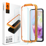 Verre trempé Spigen ALM GLAS.TR 2-PACK GALAXY A35 5G CLAIR