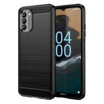 Coque Carbone pour Nokia G400 coque silicone souple carbone noir