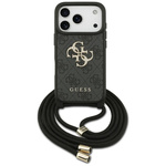 Etui Guess 4G Big Logo Cord Stap Crossbody do iPhone 17 Pro czarny