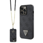 Guess GUHCP13XP4TDSCPK iPhone 13 Pro Max 6.7" noir/noircase Crossbody 4G Metal Logo