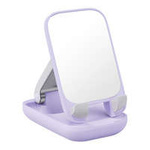 Support de téléphone réglable Baseus Seashell Series avec miroir - violet