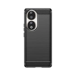 Coque en silicone Carbon Case pour Honor 90 - noire