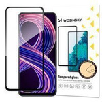 Wozinsky Super Tough Full Glue Trempé Verre Plein Écran Avec Cadre Case Friendly Realme 8 5G / V13 5G Noir