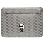 Karl Lagerfeld Sleeve KLCS14SAKHPKG 14" Argent/Argent Saffiano Monogram Ikonik