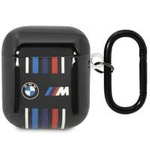 BMW BMA222SWTK AirPods 1/2 cover black/black Multiple Coloured Lines