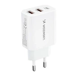 Chargeur mural Wozinsky CWCUCW 30W USB-C / 2 x USB-A - blanc
