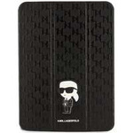 Karl Lagerfeld KLFC11SAKHPKK iPad 10.9" Folio Magnet Allover Cover noir/noir Saffiano Monogram Ikonik