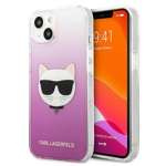 Coque KARL LAGERFELD Apple iPhone 13 Mini Tête de Choupette Rose Hardcase