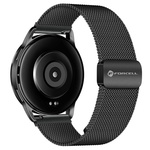 Pasek do Samsung Galaxy Watch Forcell F-Design FS11 magnetyczny stal 20 mm czarny