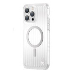 Coque magnétique Kingxbar PQY Go Out Series pour iPhone 14 Plus MagSafe argent