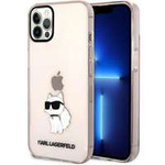 Coque Karl Lagerfeld KLHCP12MHNCHTCP iPhone 12 /12 Pro 6.1" rose/rose durcase Ikonik Choupette Case