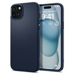 Coque Spigen Liquid Air iPhone 15 Bleu marine Case