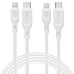 Câble Spigen DURASYNC MFI LIGHTING CABLE 2-PACK 100CM WHITE