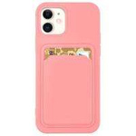 Coque Carte Case silikonouveau coque portefeuille avec pochette pour documents pour Samsung Galaxy A73 rose Case