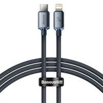 Câble Baseus Crystal Shine Series Câble USB pour une charge rapide et un transfert de données USB Type C - Lightning 20W 1,2 m noir (CAJY000201)
