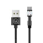 Câble Tresse magnétique USAMS MicroUSB 2.1A Fast Charge 1m Angle réglable U59 SJ474USB01 US-SJ474 Noir