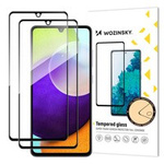 Wozinsky 2x Verre Trempé Full Glue Protecteur d'écran Super Tough Full Covered with Frame Case Friendly pour Samsung Galaxy A33 5G noir