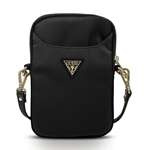 GUESS Sac à main en nylon à logo triangulaire GUPBNTMLBK Noir