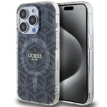 Etui Guess GUHMP15LHGCUSTGK iPhone 15 Pro 6.1" czarny/black hardcase IML GCube MagSafe Case