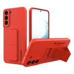 Wozinsky Kickstand Case housse de support en silicone pour Samsung Galaxy S22 + rouge