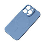 Coque en silicone compatible MagSafe pour iPhone 15 Silicone Case - bleu marine