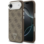 Etui Guess 4G Triangle Logo MagSafe do   iPhone Air brązowy srebrny