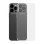 Housse en verre dépoli Baseus pour iphone 13 pro max couverture rigide avec cadre en gel transparent (arws000802)