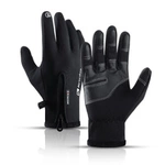Gants de sport pour téléphone d'hiver (taille XL) - noirs