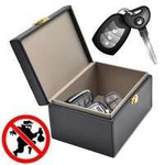 Boîte antivol pour clés de voiture téléfono portable blocage des ondes radio Boîte de Faraday Cage de Faraday noire