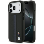 Etui BMW M Perforated Stripe Logo        MagSafe do iPhone 17 Pro niebieski
