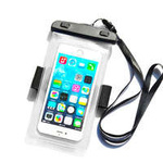 Boîtier étanche avec bande de téléphone en PVC - transparent