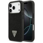 Etui Guess Rhinestone Triangle Logo do   iPhone 17 Pro czarny