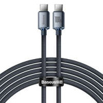 Câble Baseus Crystal Shine Series Câble USB pour une charge rapide et un transfert de données USB Type C - USB Type C 100W 2m noir (CAJY000701)