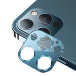 USAMS Verre trempé Apple iPhone 12 Pro Max Camera Lens Glass Metal Blue Protection Glass
