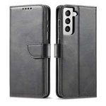 Magnet Case étui élégant coque couverture avec rabat et fonction stand Samsung Galaxy S22+ (S22 Plus) noir