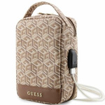 Sac Guess GUHBHGCFSEW Marron/Marron GCube Stripe Organiser