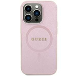 Coque Guess GUHMP15SPSAHMCP iPhone 15 6.1" rose/rose rigidecase Saffiano MagSafe Case