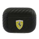 Coque Ferrari Apple AirPods Pro On Track PU Carbon Black Case