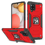 Housse hybride rigide Wozinsky Ring Armor + support magnétique pour Samsung Galaxy A42 5G rouge
