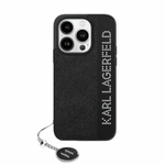 Etui Karl Lagerfeld KLHCP15LPSAKDGCK iPhone 15 Pro 6.1" czarny/black hardcase Saffiano Rhinestones & Charm