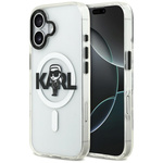 Etui Karl Lagerfeld IML Karl Sketch Logo MagSafe do iPhone 17 przezroczysty