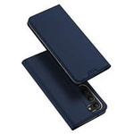 Coque Dux Ducis Skin Pro pour Samsung Galaxy S23 Flip Cover Card Wallet Stand Bleu