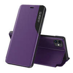 Eco Leather View Case étui élégant coque avec rabat et fonction stand iPhone 13 Pro Max violet