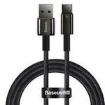 Baseus Tungsten Gold câble USB-A - USB-C 480Mb/s 100W 1m noir (CAWJ000001)